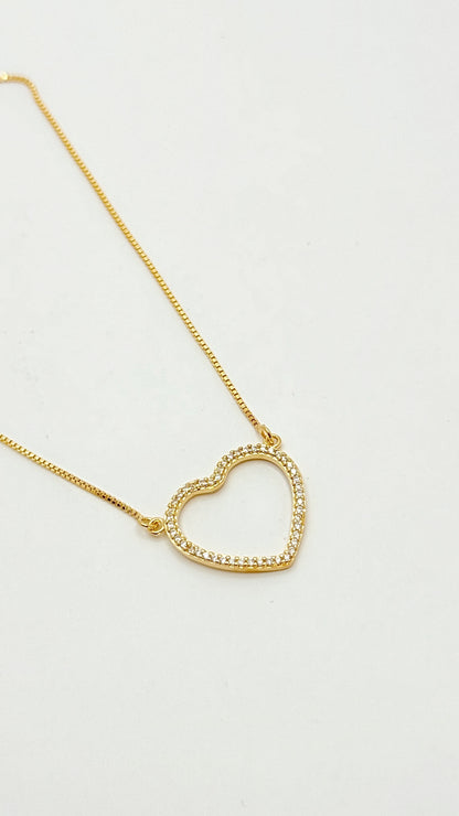 COLLAR CORAZON BRILLANTI
